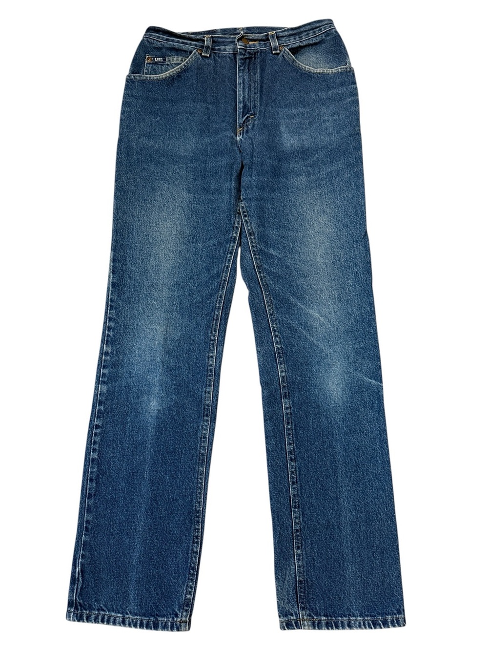Vintage 90s Lee Straight Leg Jeans 30x33 100% Cotton Medium Wash